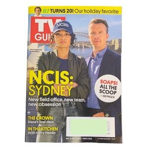 TV GUIDE Magazine November 27 2023 NCIS Sydney Olivia Swann The Crown Diana ELF